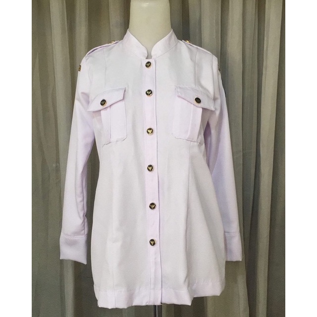 BAJU ASN PUTIH TANPA LAMBANG PRIA WANITA BAJU ASN KANTONG DEPAN