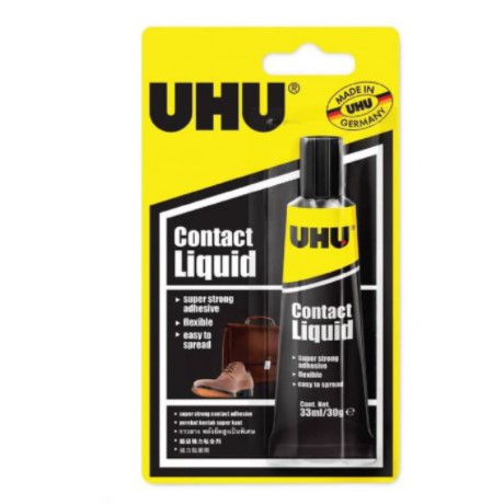 

[LEM] - UHU Household Contact Liquid 33 ml Blister / Perekat sepatu, tas, dll