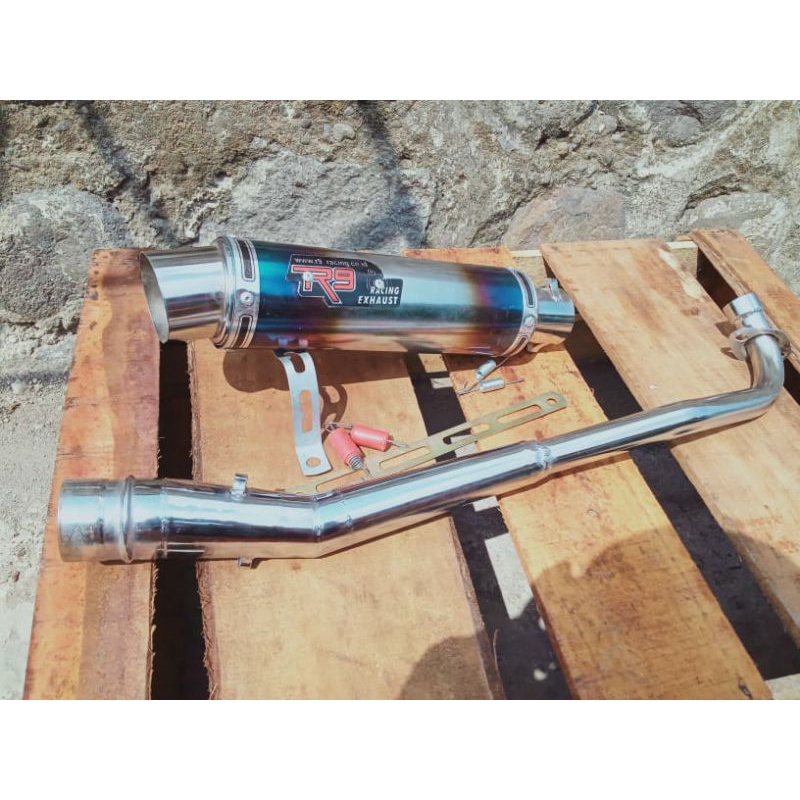 Knalpot Racing R9 Mugello untuk Jupiter/Jupiter Z/Vega/Vega ZR