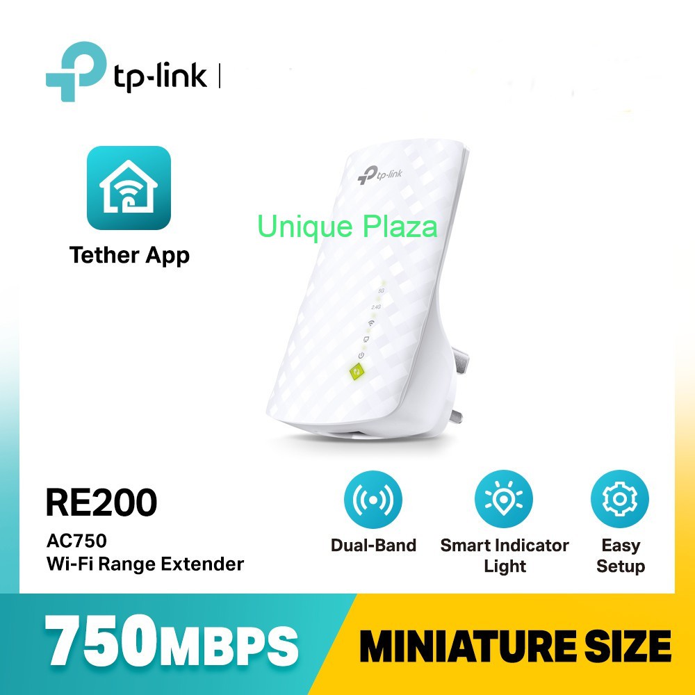 TP-Link RE200 : TPLink AC750 Universal WiFi Range Extender - TPL-RE200