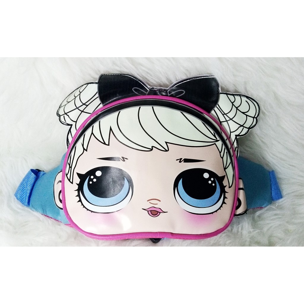 TK10 Tas Kulit/Kanvas Pinggang Kepala Lol Premium Waistbag 20x15cm