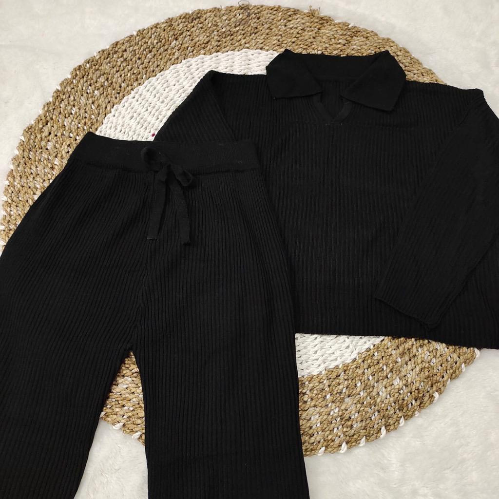 ONE SET RAJUT KULOT SALSA / KNITWEAR PREMIUM