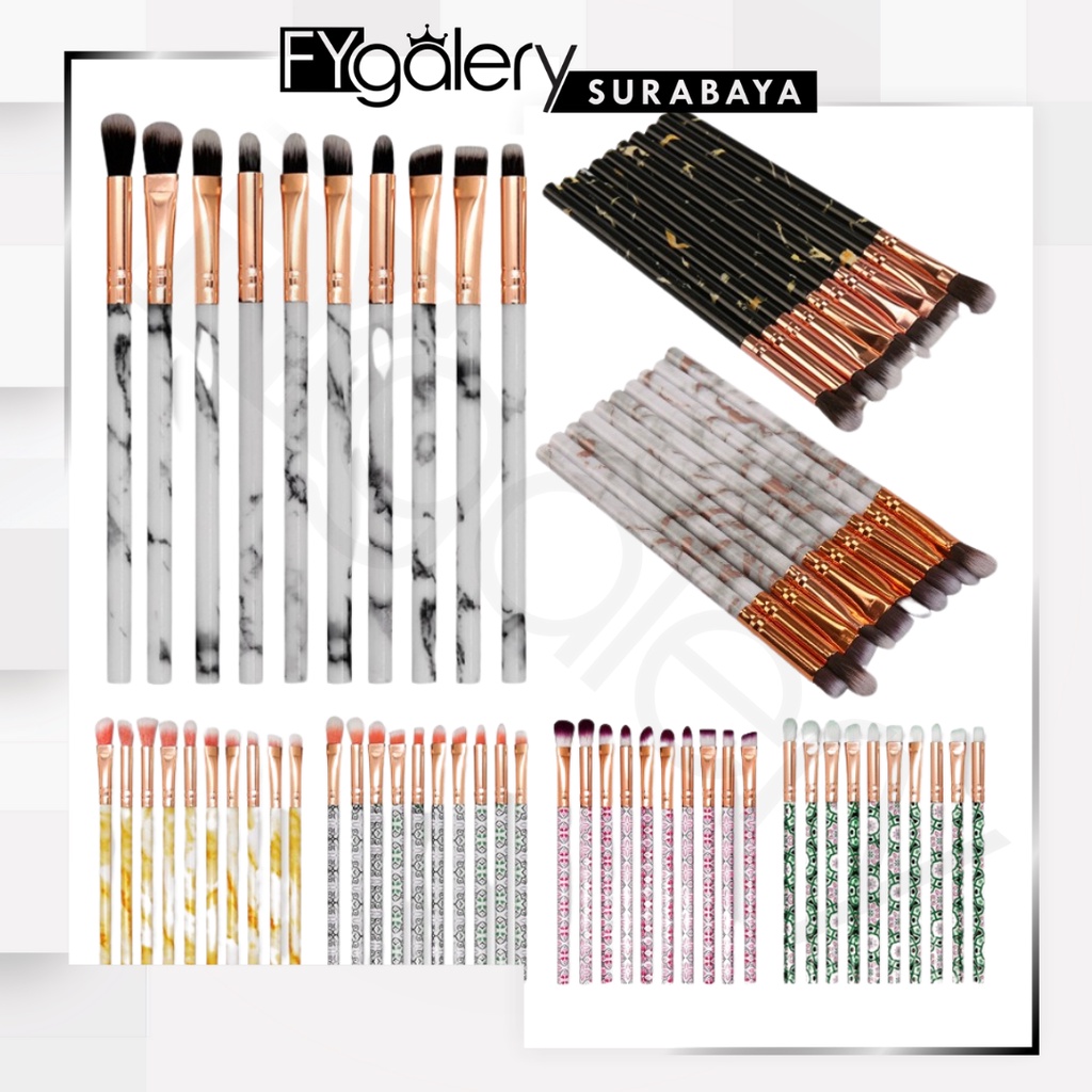 Kuas Set B Makeup Brush Make Up Concealer Eyeshadow Foundation Isi 10Pcs S1167