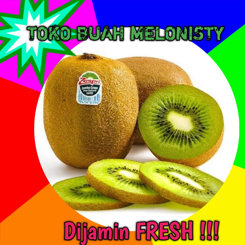 

[ HARGA PER 2 BIJI ] BUAH KIWI HIJAU SEGAR/GREEN KIWI