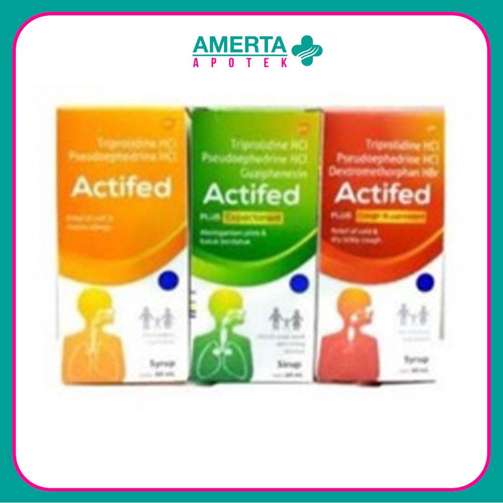 Actifed Plus Cough Supressant Sirup 60 ml