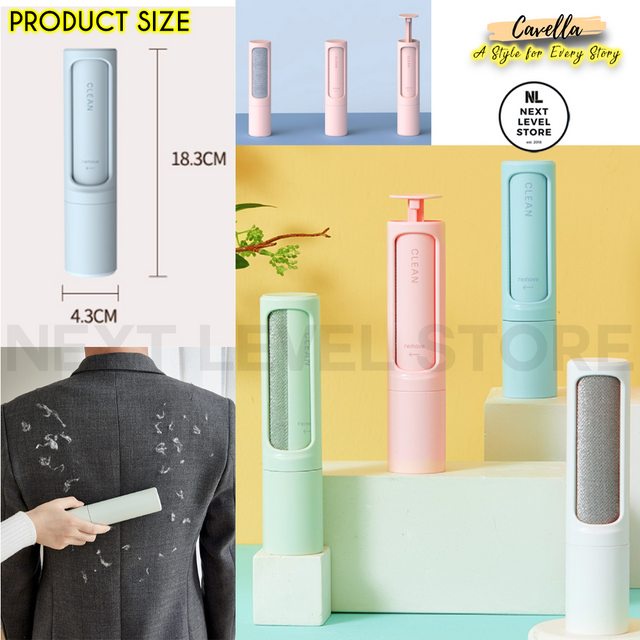 Pet Hair Removal Brush Lint Roll Pembersih Bulu Hewan Pets - BIRU