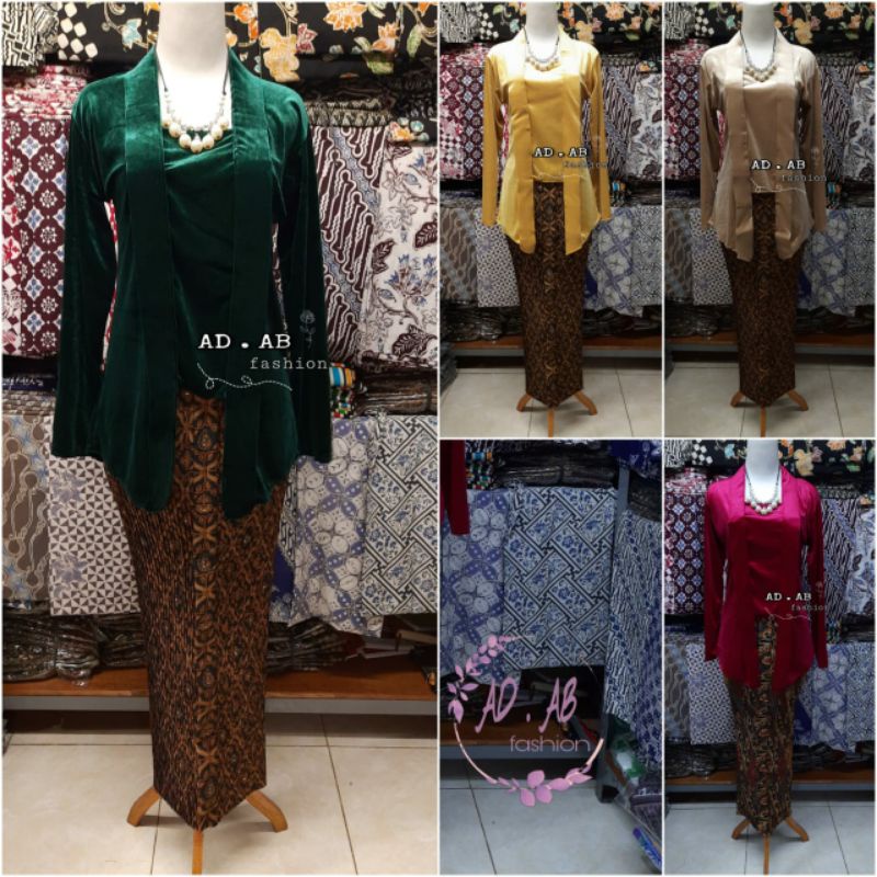 KEBAYA BLUDRU POLOS Kutubaru