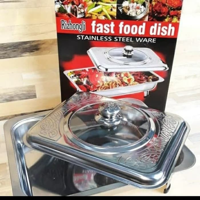 fast food dish stainless steel ware/alat saji prasmanan
