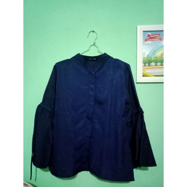 blouse navy preloved