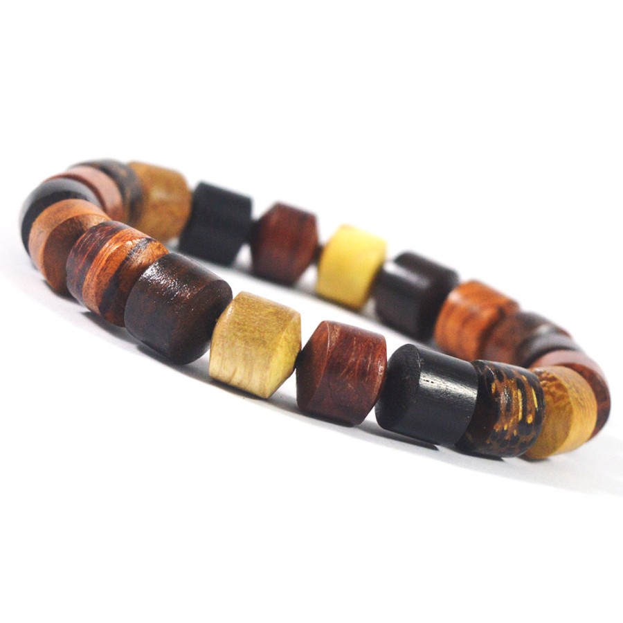 Gelang kombinasi kayu bertuah