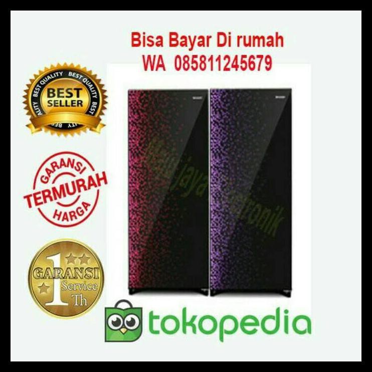 Kulkas 1 Pintu Sharp Sj 165 Mg Glass Door