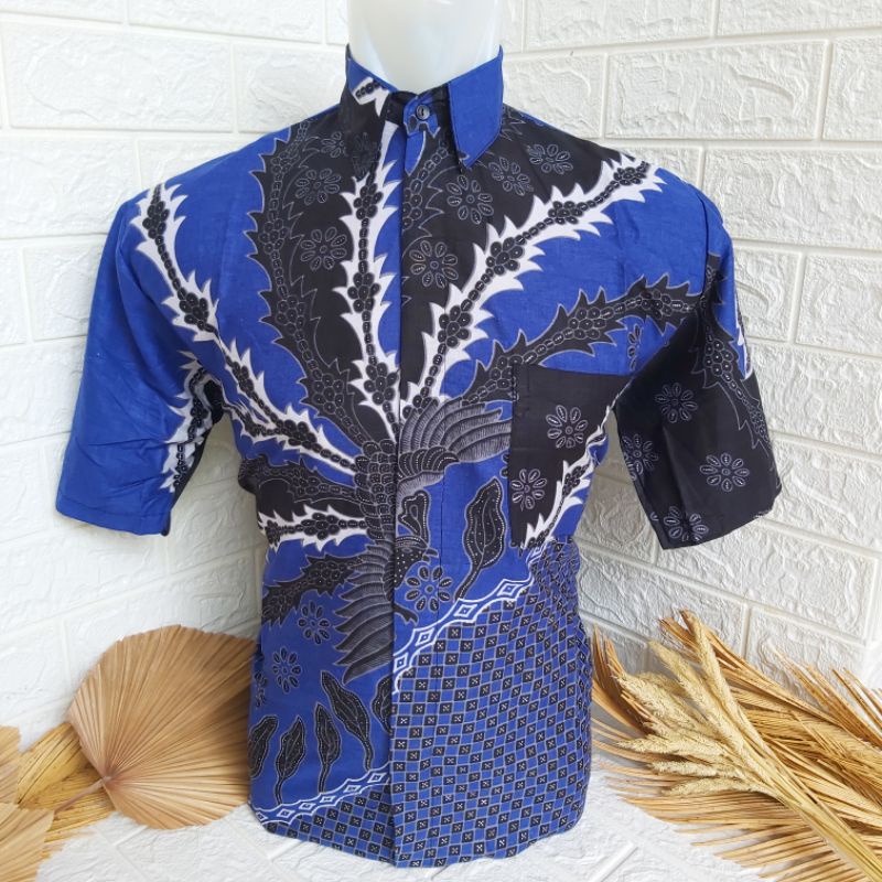 KEMEJA BATIK COWOK LENGAN PENDEK