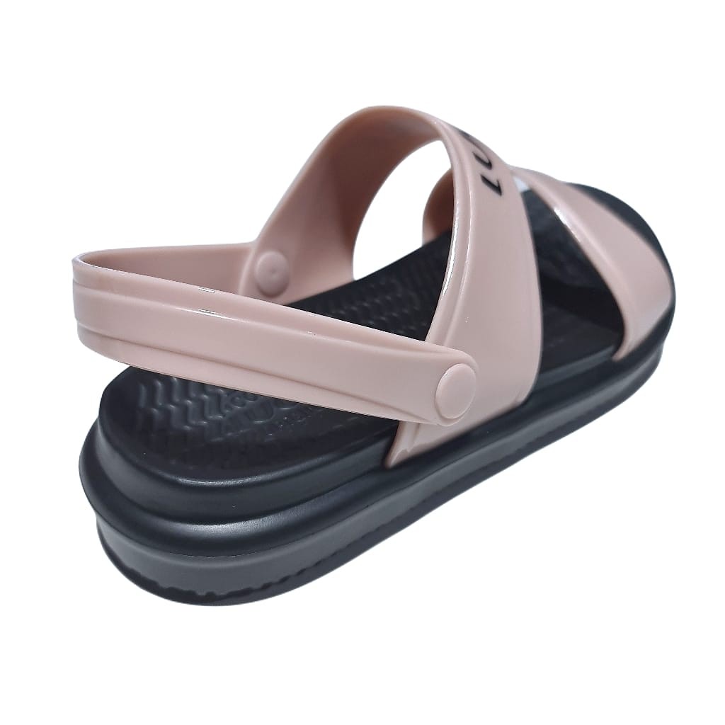 LUOFU ORIGINAL jelly sandal karet empuk murah sepatu tali wanita sendal cewek import E7197BW