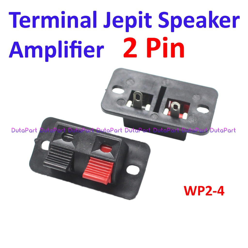 Terminal Jepit 2 Pin Speaker Amplifier Kabel Power Box 2P 2Pin WP2-4