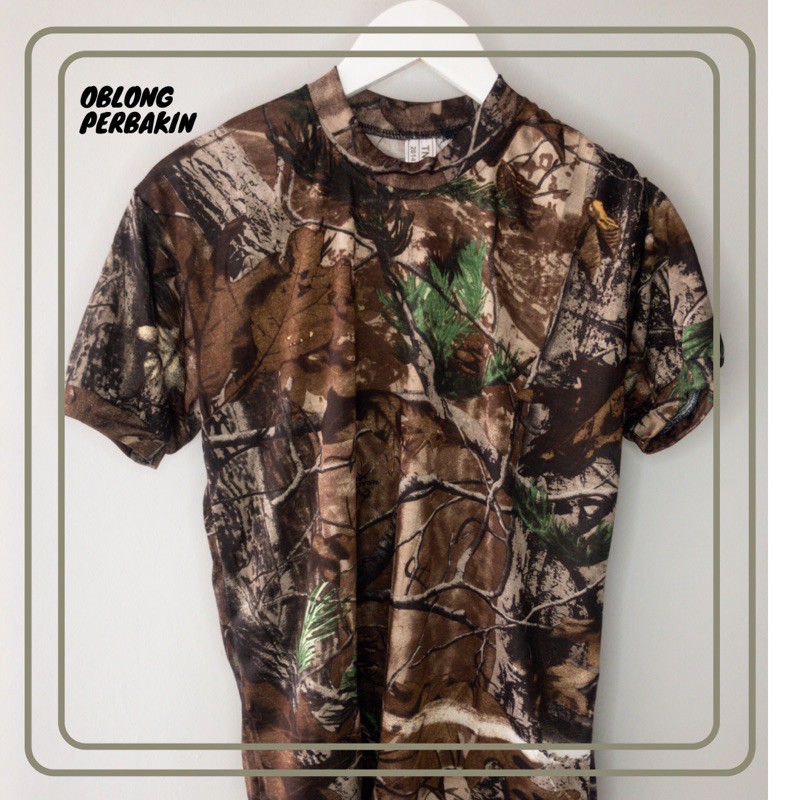 BAJU KAOS OBLONG | LORENG TNI | PERBAKIN | KAOS BERBURU