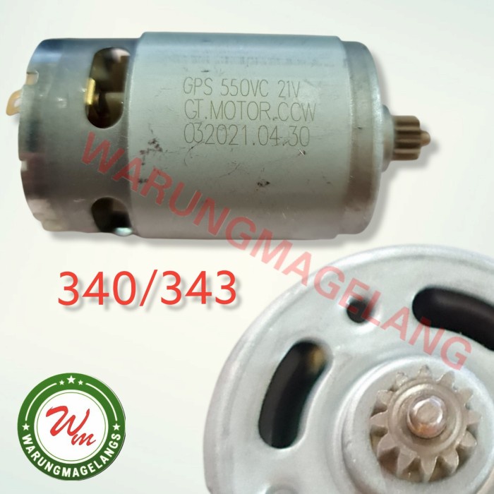 Motor Dc dinamo mesin bor Cordless NRT PRO 343