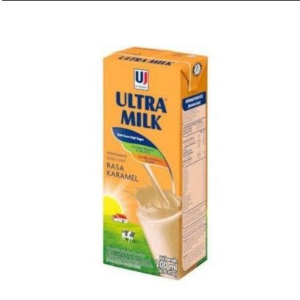 

susu ultra Milk karamel 200 Ml 1Dus 24pcs