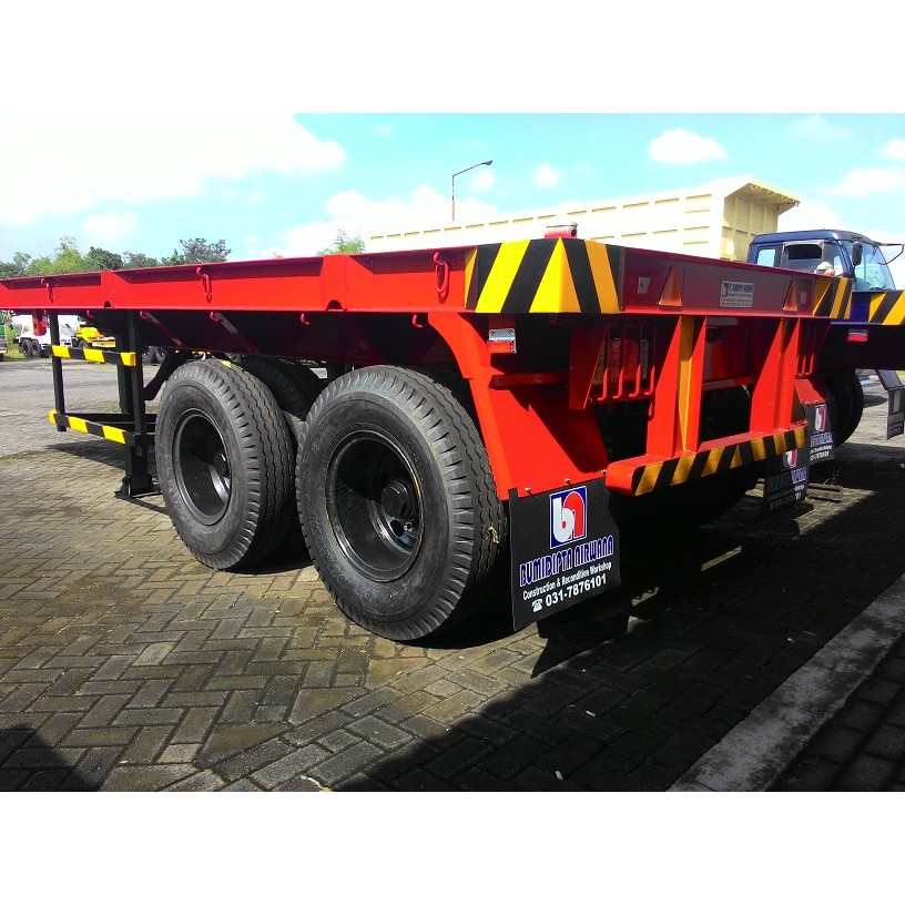 Ekor Trailer 20 Feet Lantai 2 Sumbu Semi Trailer Shopee Indonesia