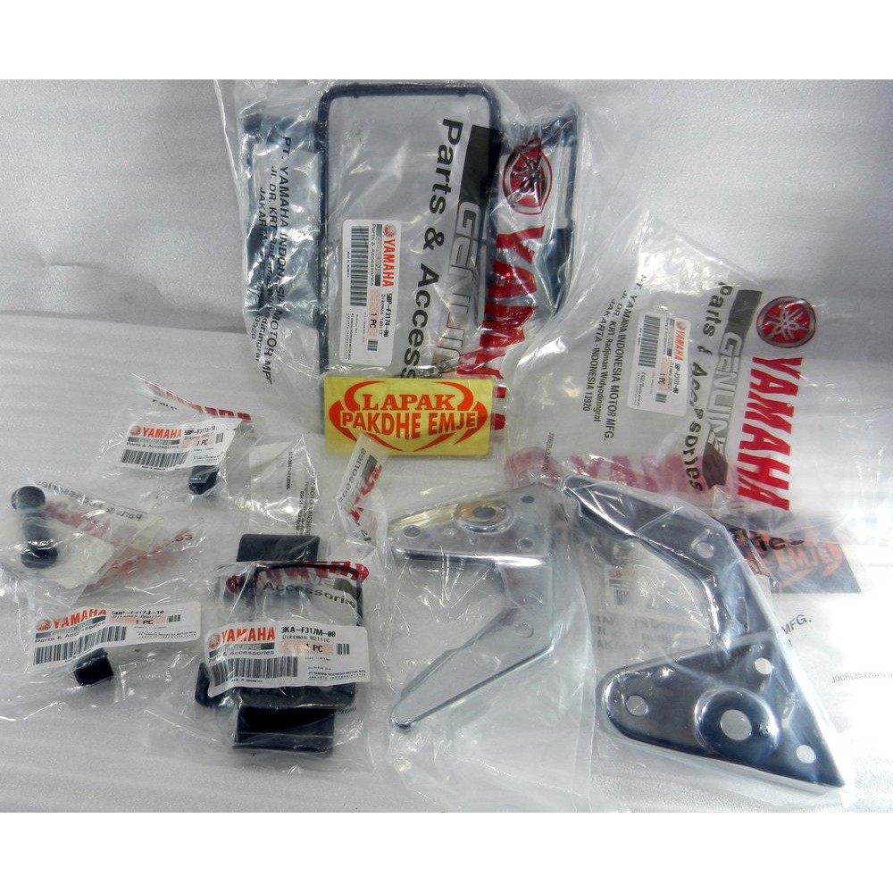 BRECKET / BREKET LAMPU DEPAN RX KING 2003 / 2004 / 2005 ( MODEL JENGGOT ) KOMPLIT  ORIGINAL YAMAHA