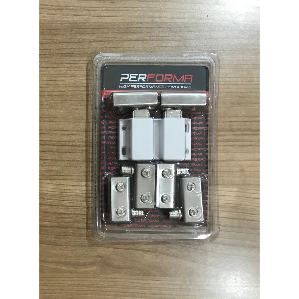 Engsel Pivot Lemari Kaca Komplit Magnet Kaca Pintu Double Showcase