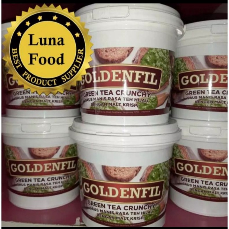 

Selai Goldenfill Greentea Cruncy ||Suplier Roti UMKM