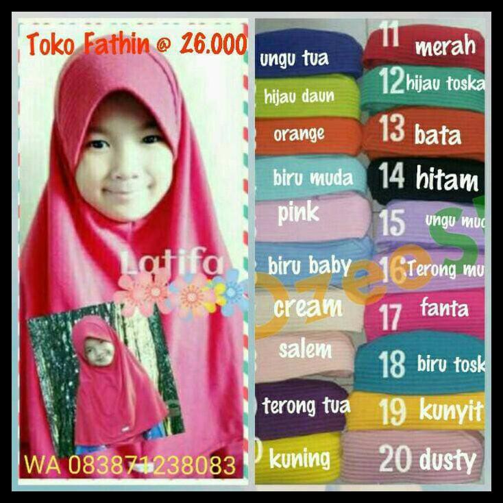jilbab anak vania latifa/bergo sekolah sd/toko fathin