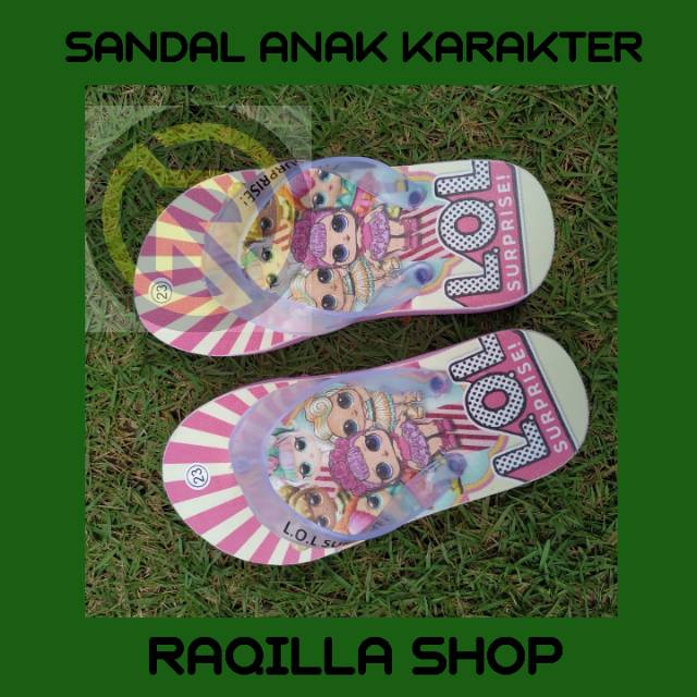 Sandal jepit anak karakter Surprise sendal jepit anak karakter sandal perempuan raqilla official