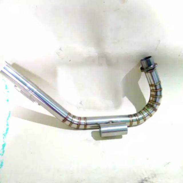 Leher knalpot stenlis cacing boom GL MEGAPRO TIGER