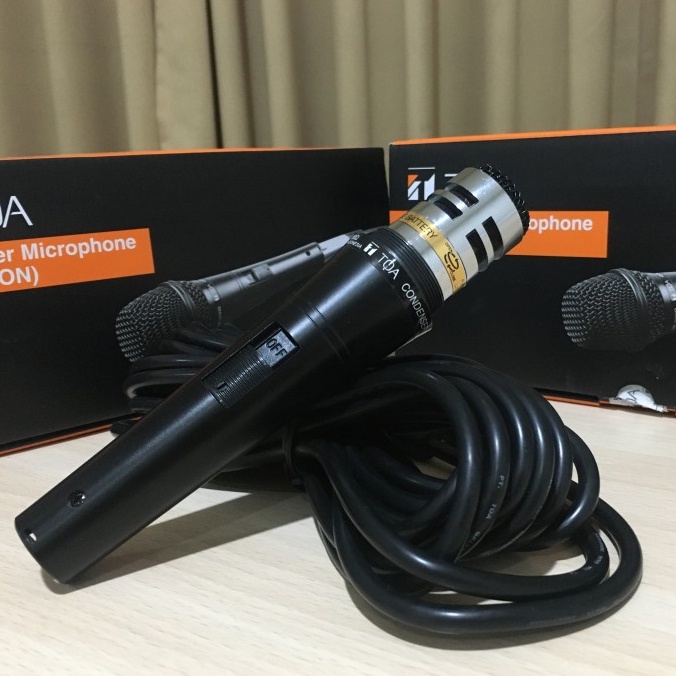 MICROPHONE MIC CONDENSER ELECTRET CABLE MIKROPON MIK KABEL TOA ZM-300-AS - 7.5M ORIGINAL ORI BAGUS TERBAIK TERLARIS GARANSI