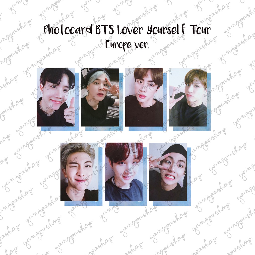 [READY / SET] SET DVD LOVE YOURSELF TOUR EUROPE BTSN PHOTOCARD FAN MADE UNOFFICIAL YANGPASHOP JUNGKO