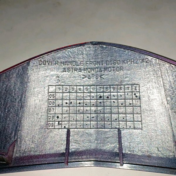 batok depan supra x 125 lama KTM 2005 2006 silver cakram original hitam bagus