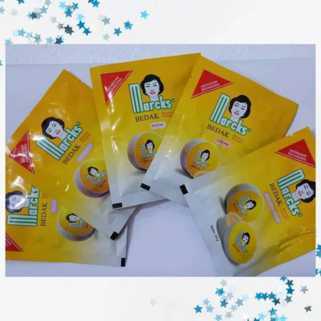 ORIGINAL Marcks Bedak Tabur Beauty Powder Refill Isi Ulang Sachet Lembaran 20 Gr