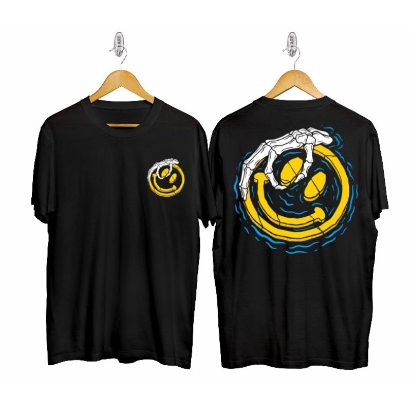 Kaos Tengkor4k Smile / Kaos Emot Senyum / Kaos Tengkor4k / Kaos Pria / Kaos / Baju / Baju Kaos /Atas