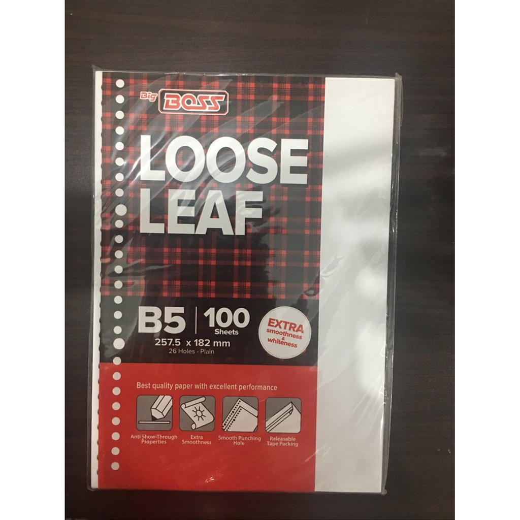 

Order Langsung Loose leaf b5 polos isi 100 isi binder B5 Limited