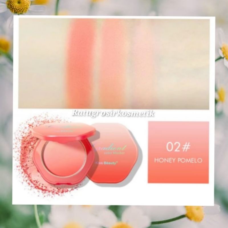 PROMO ECER!!BLUSHER KISS BEAUTY BLUSH ON BENTUK JAM NO.83362A
