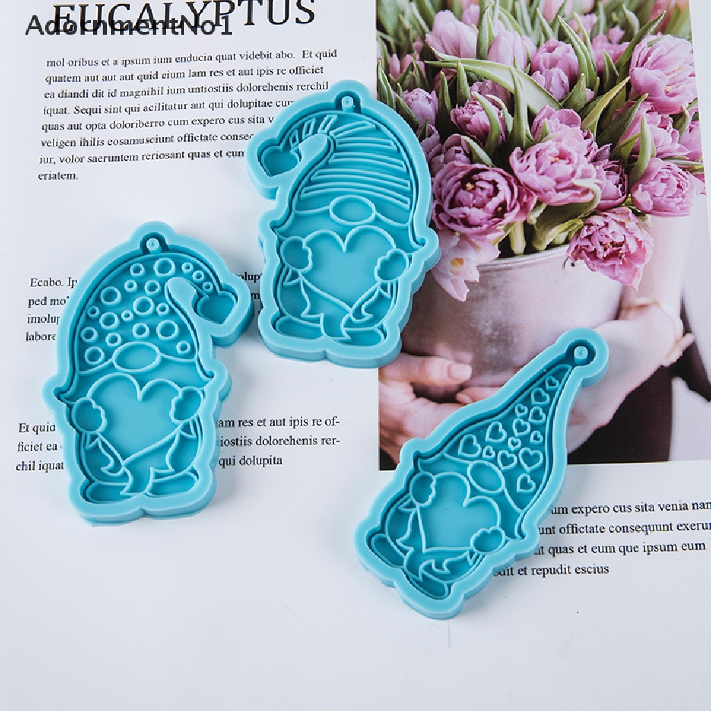 (AdornmentNo1) Cetakan Epoxy Resin Bahan Silikon Untuk Gantungan Kunci / Hadiah Valentine