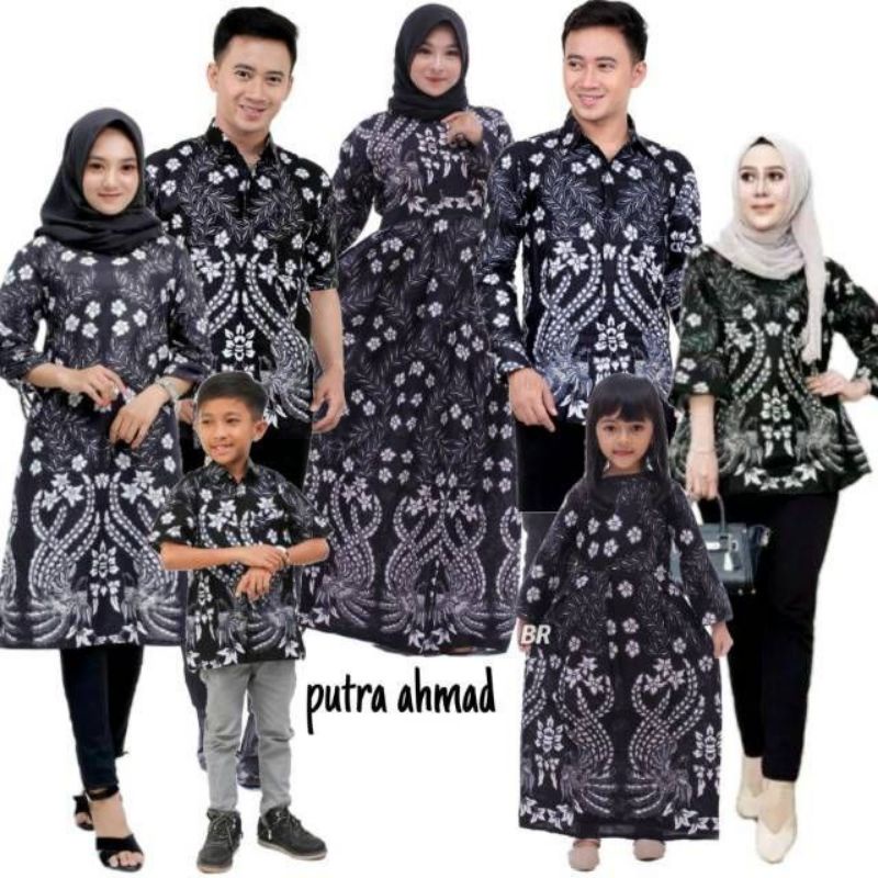 [ ada anak ] Couple Gamis Katun || couple gamis kemeja panjang original batik paling di cari