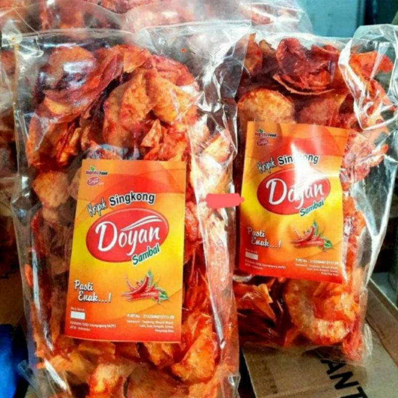 

Keripik Singkong Sambal Basah Merk Doyan 1 Kg