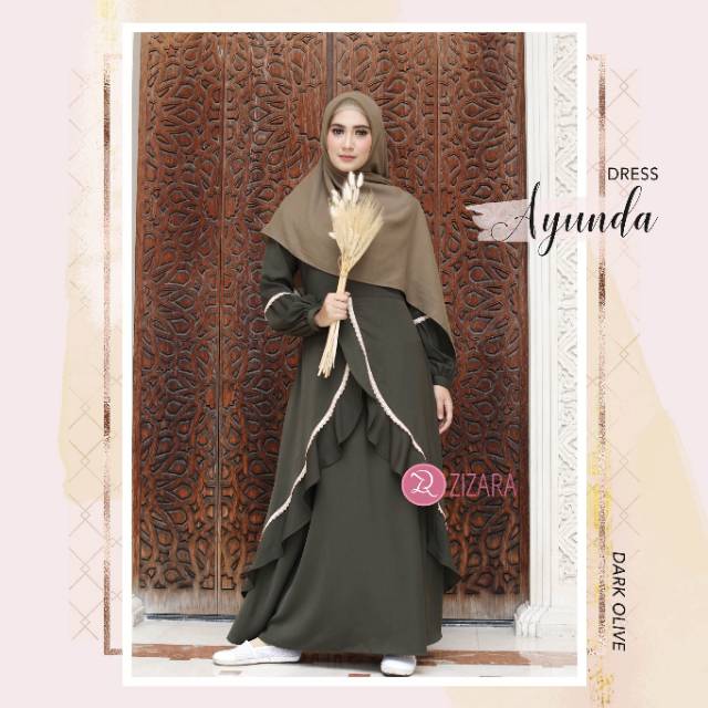 Ayunda Dress , Gamis Couple Zizara , Dress Lebaran , Gamis Premium