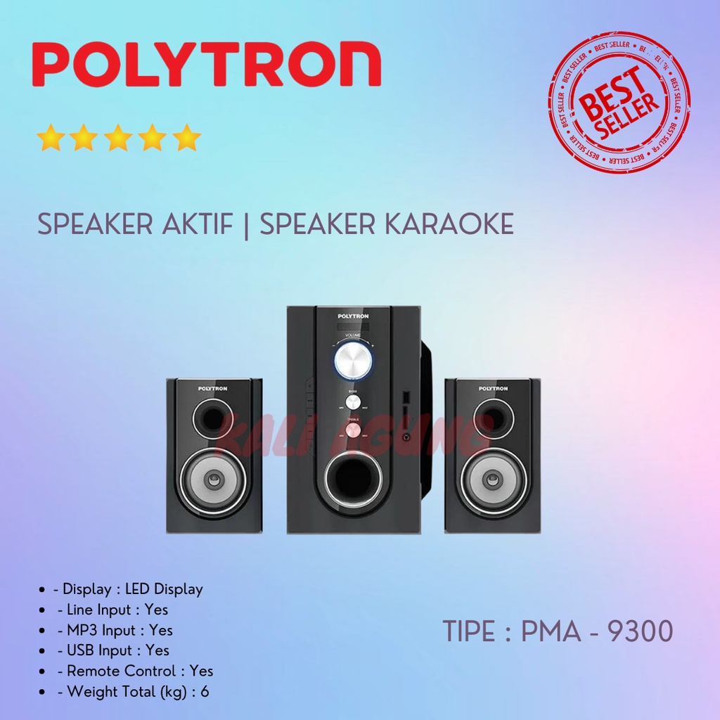 SPEAKER AKTIF POLYTRON PMA 9300 - BISA GOSEND