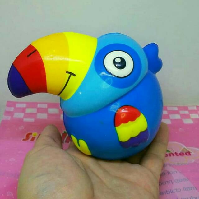 Terbaru Sequisi Mainan Squishy Burung Beo Squisy Jumbo Lucu Koleksi Anak Paling Banyak Dicari
