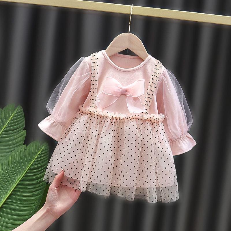 KF Cat Dress Anak Perempuan Import/ Gaun Tutu Pesta Lengan Panjang Korea Fashion Style Berkualitas Tinggi-2