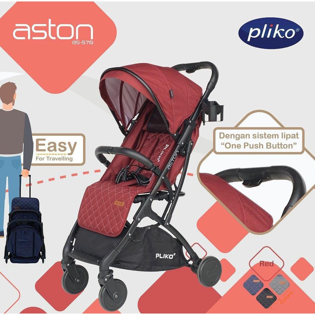 Pliko Aston Stroller 570 (Kereta Dorong Bayi)