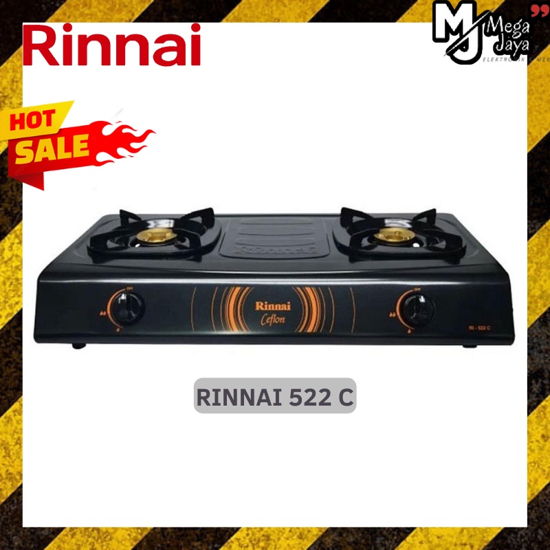 KOMPOR GAS 2 TUNGKU RINNAI 522C / RINNAI 522C