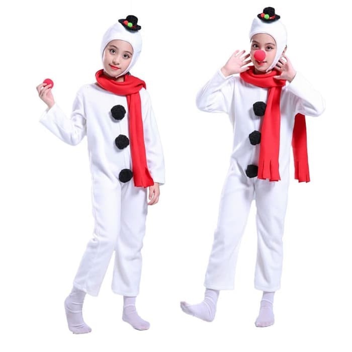 Kostum natal Snowman boy girl toddler anak balita christmas costum