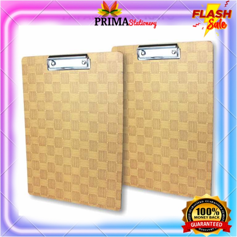 

Clipboard Alas Ujian Papan Jalan Ukuran F4 Folio Coklat Dengan Penjepit