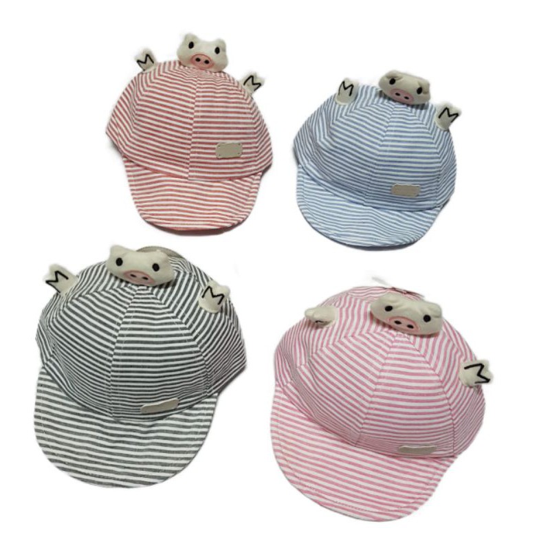 Topi Anak Lucu Motif Babi 3D