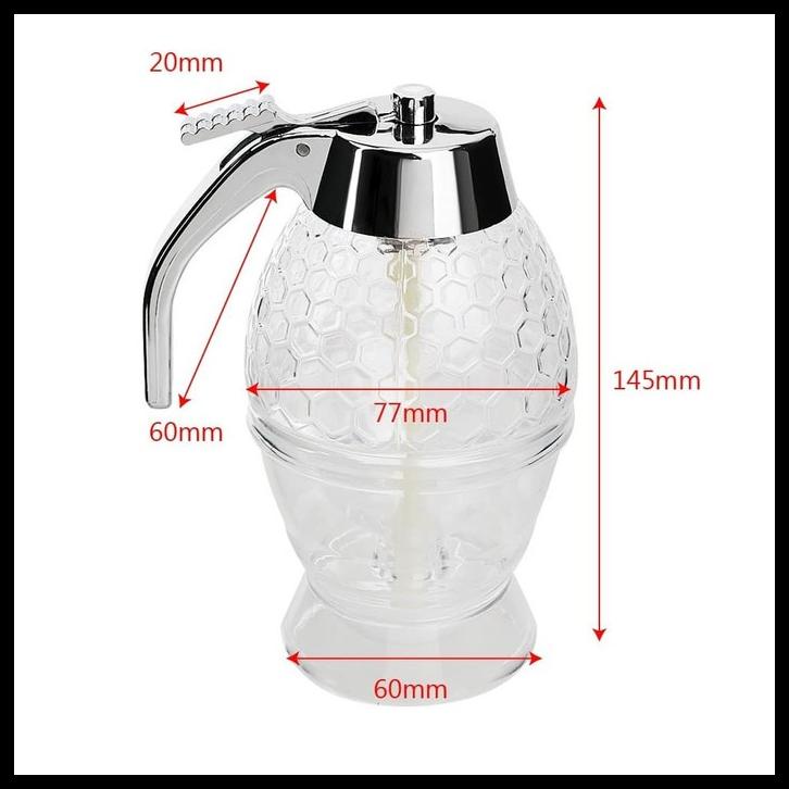 Botol Madu Modern Honey Dispenser Jar Dispenser Madu Sirup Botol Unik