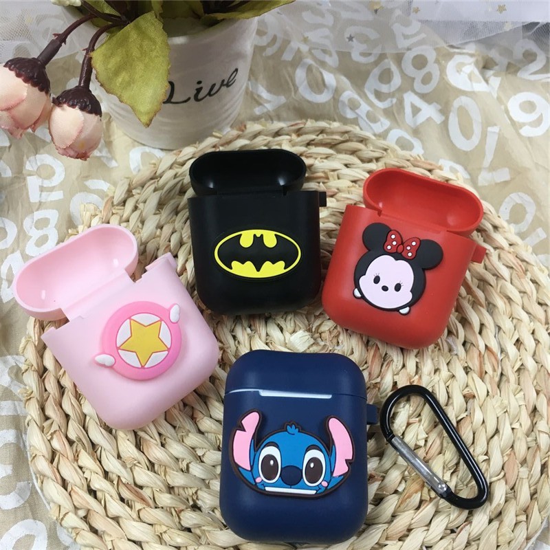 Casing Silikon Motif Kartun Lucu Dengan Kait Untuk Inpods 12 i12 TWS Earphone