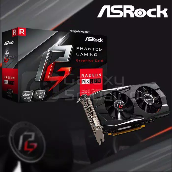 VGA Graphic Card Asrock Radeon RX 570 PHANTOM GAMING D 4GB GDDR5